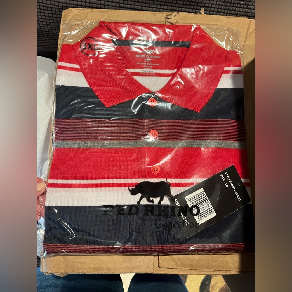 NWT 3XL men’s short sleeve polo style